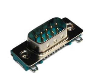 Conector DIP D-SUB subțire 9P în unghi drept