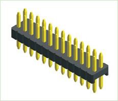1.27mm Pitch Pin antet drept tip dual row