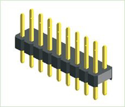 2.00mm Antet Pin Dual Row Tip drept
